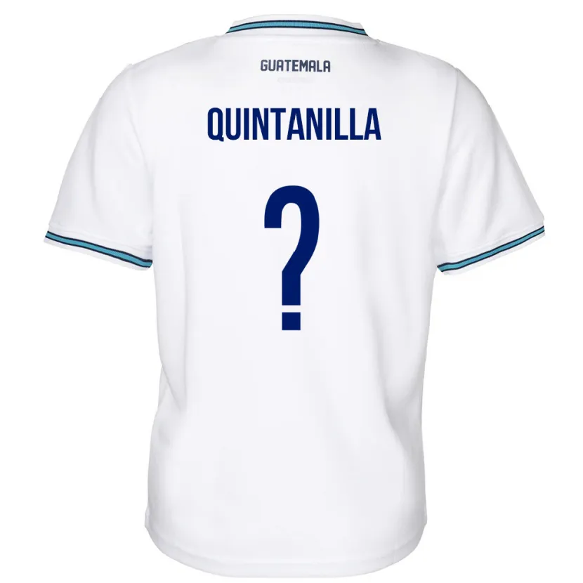 Danxen Bambino Maglia Guatemala Anayelli Quintanilla #0 Bianco Kit Gara Home 24-26 Maglietta