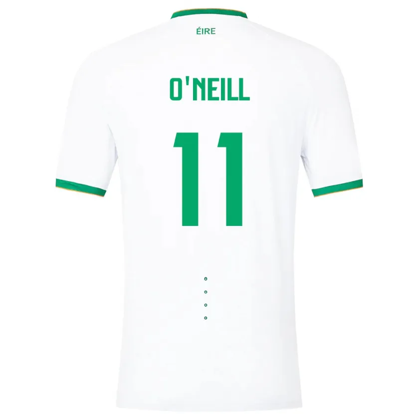 Danxen Bambino Maglia Irlanda Ollie O'neill #11 Bianco Kit Gara Away 24-26 Maglietta