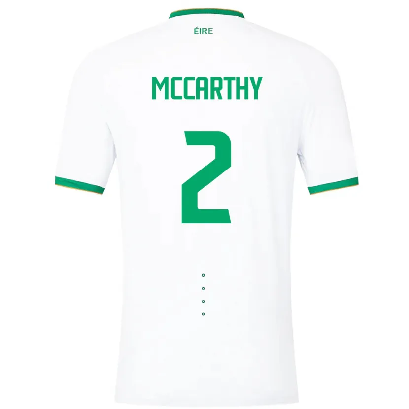 Danxen Bambino Maglia Irlanda Savannah Mccarthy #2 Bianco Kit Gara Away 24-26 Maglietta