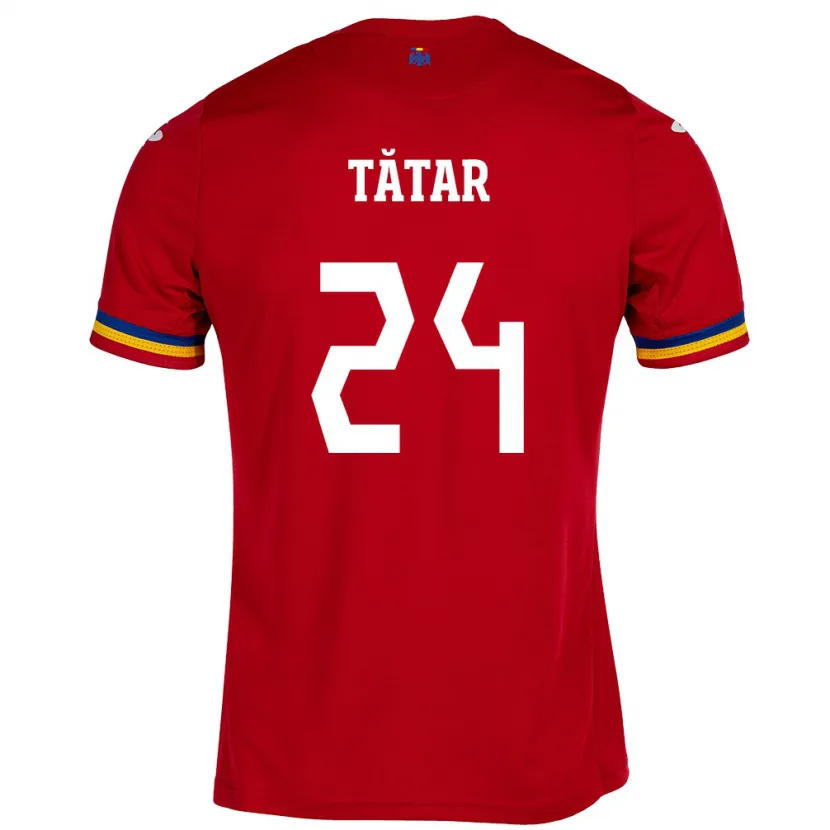 Danxen Bambino Maglia Romania Mădălina Tătar #24 Rosso Kit Gara Away 24-26 Maglietta
