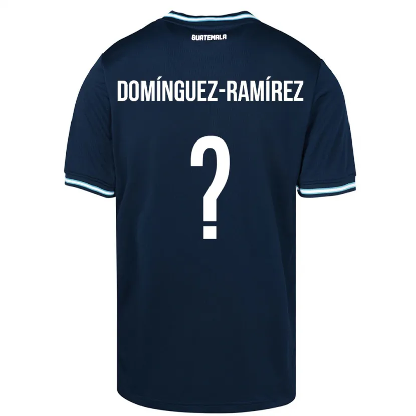 Danxen Bambino Maglia Guatemala Marco Domínguez-Ramírez #0 Blu Kit Gara Away 24-26 Maglietta