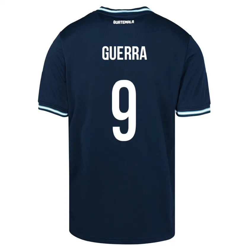 Danxen Bambino Maglia Guatemala Oseas Guerra #9 Blu Kit Gara Away 24-26 Maglietta