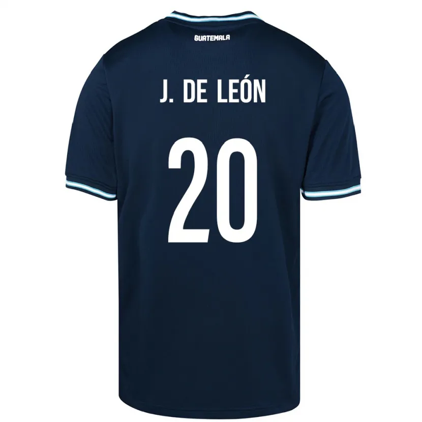 Danxen Bambino Maglia Guatemala Jorge De León #20 Blu Kit Gara Away 24-26 Maglietta