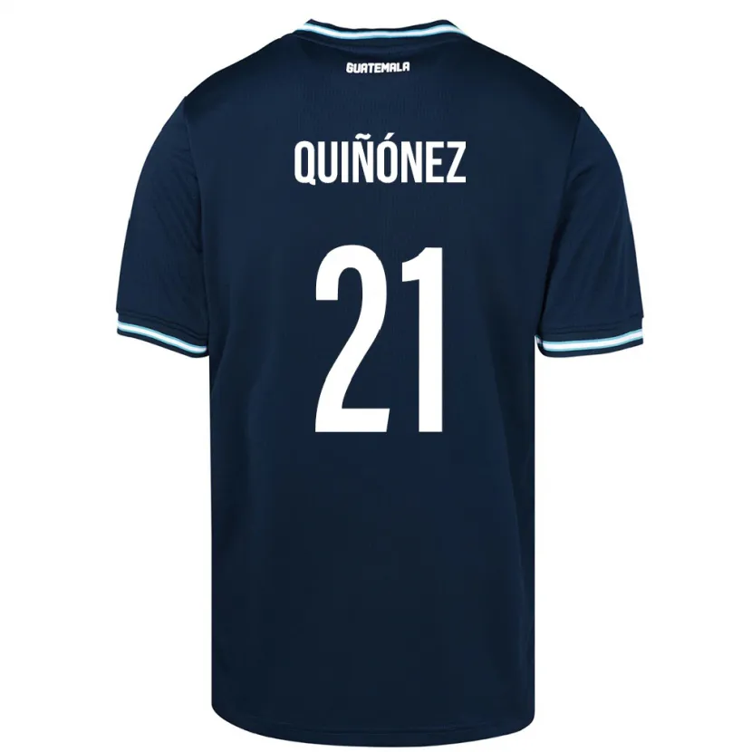 Danxen Bambino Maglia Guatemala Andrea Quiñónez #21 Blu Kit Gara Away 24-26 Maglietta