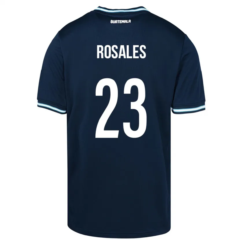 Danxen Bambino Maglia Guatemala Yareni Rosales #23 Blu Kit Gara Away 24-26 Maglietta