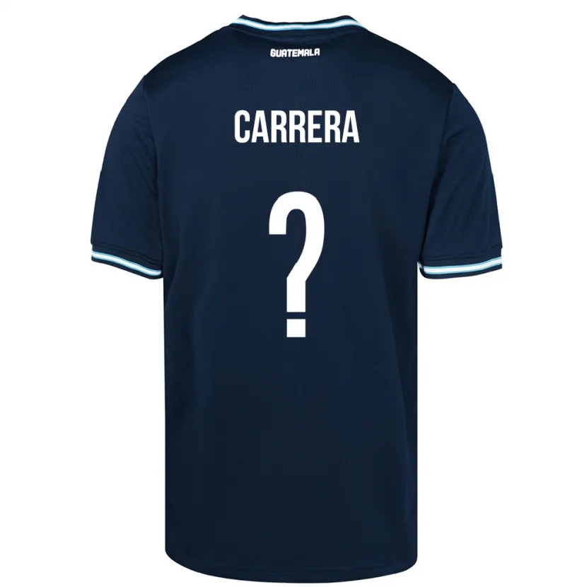 Danxen Bambino Maglia Guatemala Naydelin Carrera #0 Blu Kit Gara Away 24-26 Maglietta