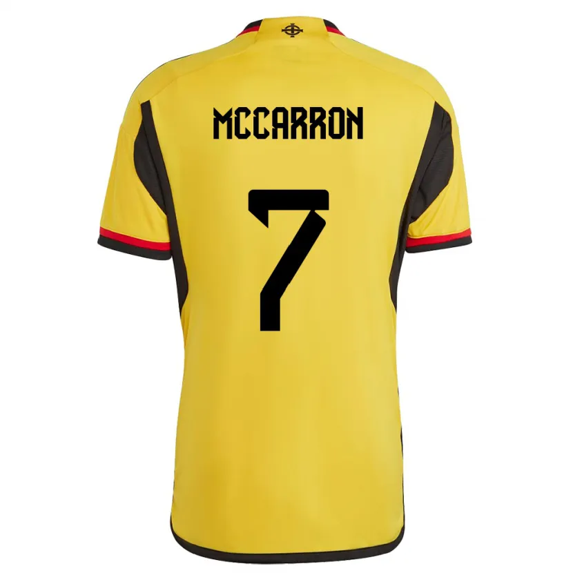 Danxen Bambino Maglia Irlanda Del Nord Chloe Mccarron #7 Bianco Kit Gara Away 24-26 Maglietta
