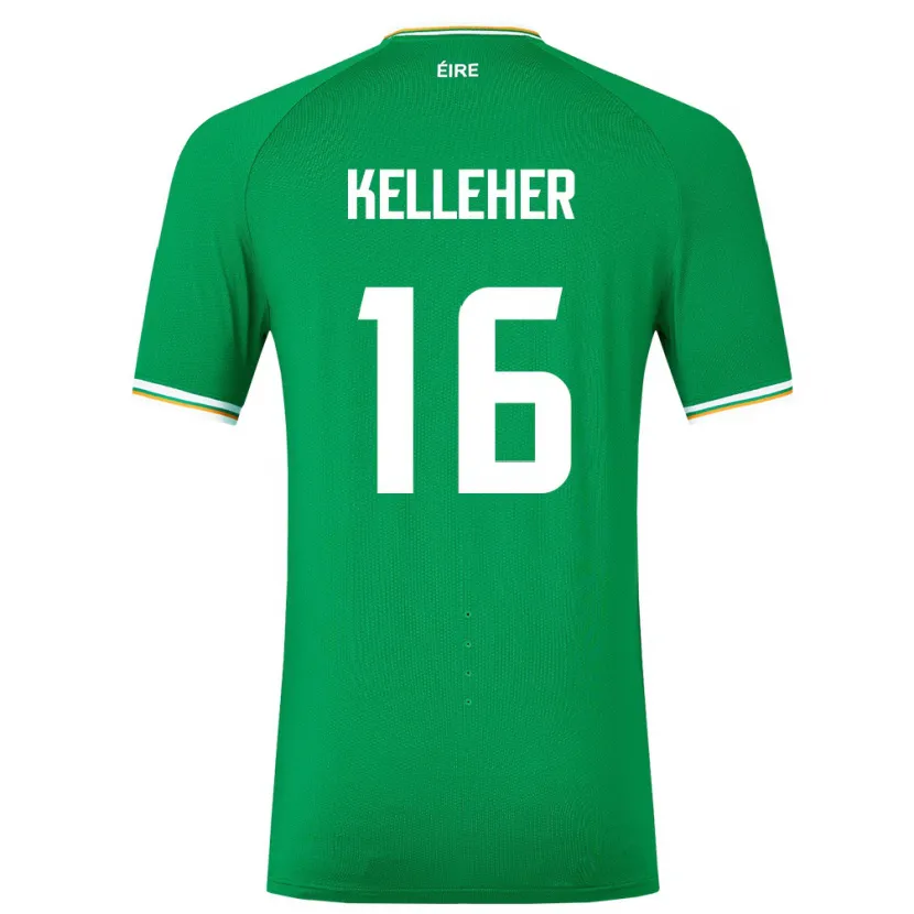 Danxen Uomo Maglia Irlanda Caoimhín Kelleher #16 Verde Kit Gara Home 24-26 Maglietta