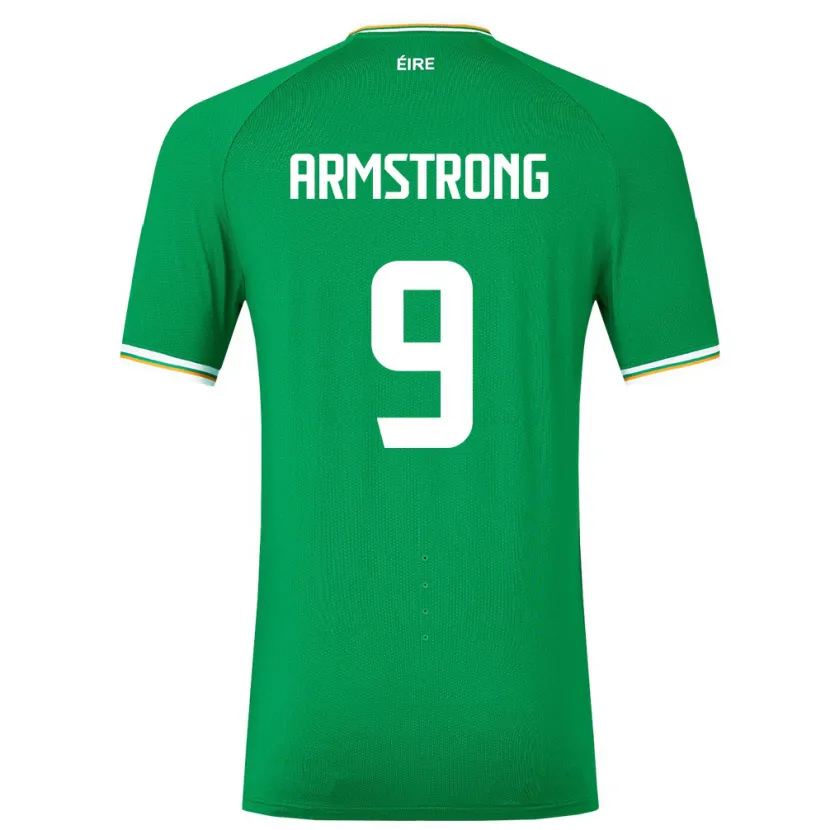 Danxen Uomo Maglia Irlanda Sinclair Armstrong #9 Verde Kit Gara Home 24-26 Maglietta