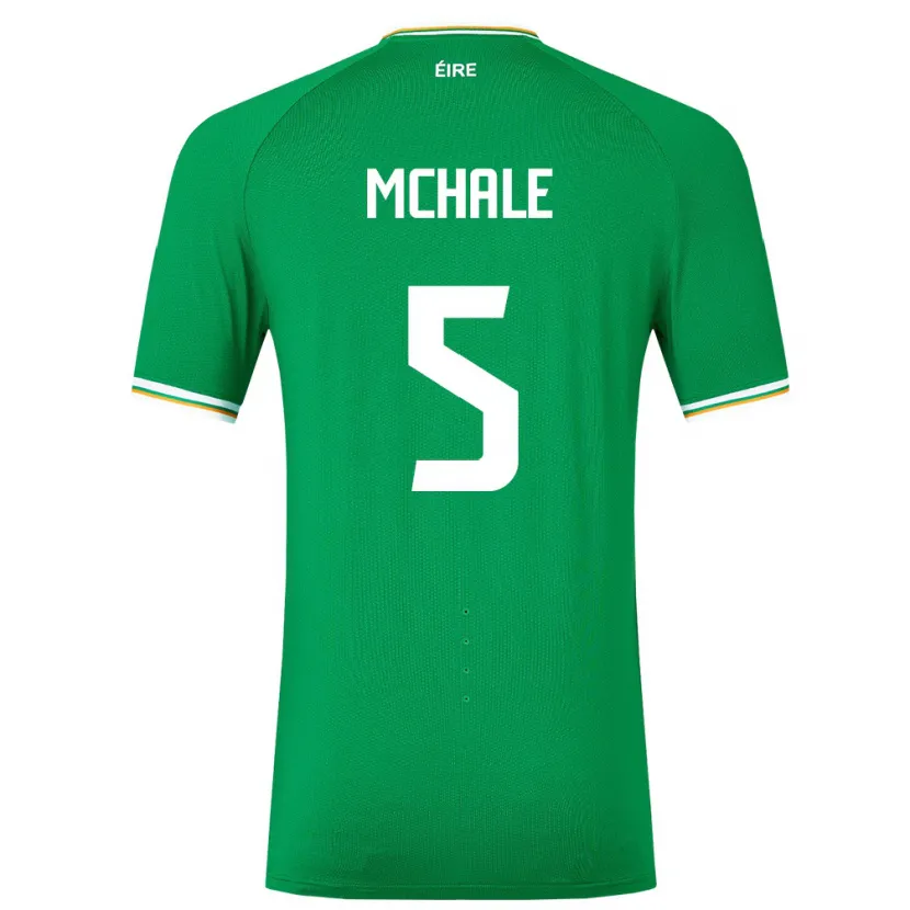 Danxen Uomo Maglia Irlanda Sean Mchale #5 Verde Kit Gara Home 24-26 Maglietta