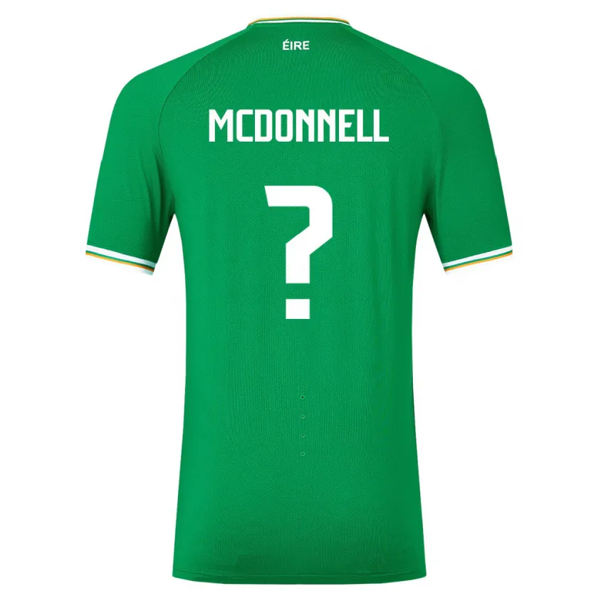 Danxen Uomo Maglia Irlanda Grady Mcdonnell #0 Verde Kit Gara Home 24-26 Maglietta