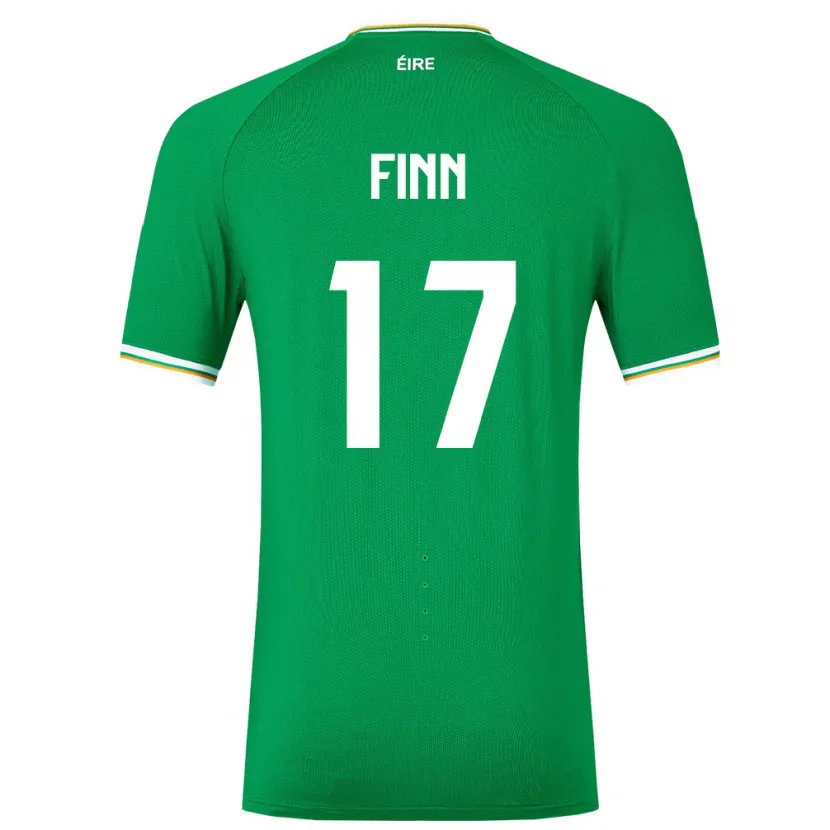 Danxen Uomo Maglia Irlanda Jamie Finn #17 Verde Kit Gara Home 24-26 Maglietta
