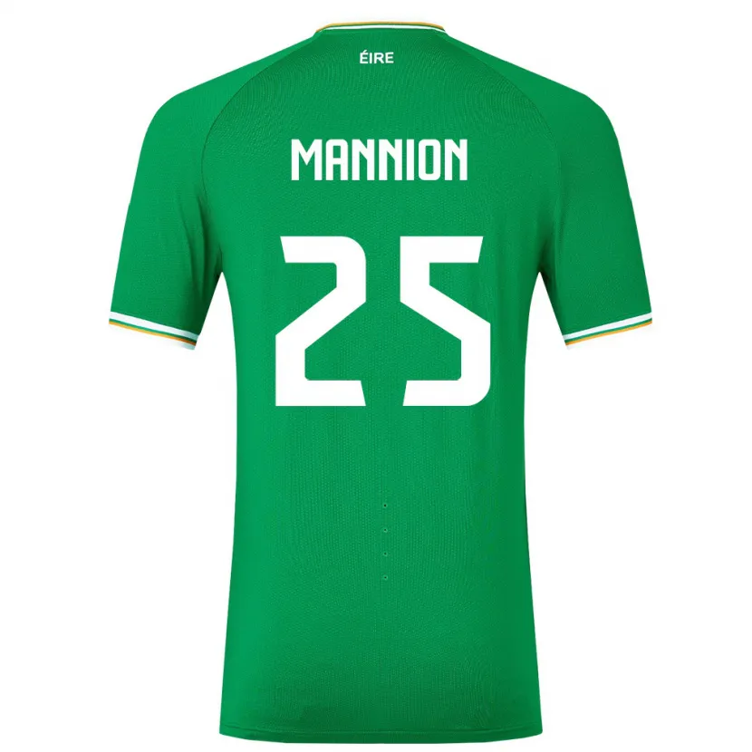 Danxen Uomo Maglia Irlanda Aoife Mannion #25 Verde Kit Gara Home 24-26 Maglietta