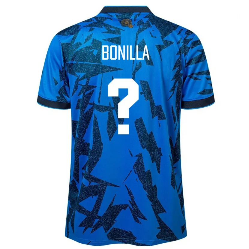Danxen Uomo Maglia El Salvador Nelson Bonilla #0 Blu Kit Gara Home 24-26 Maglietta