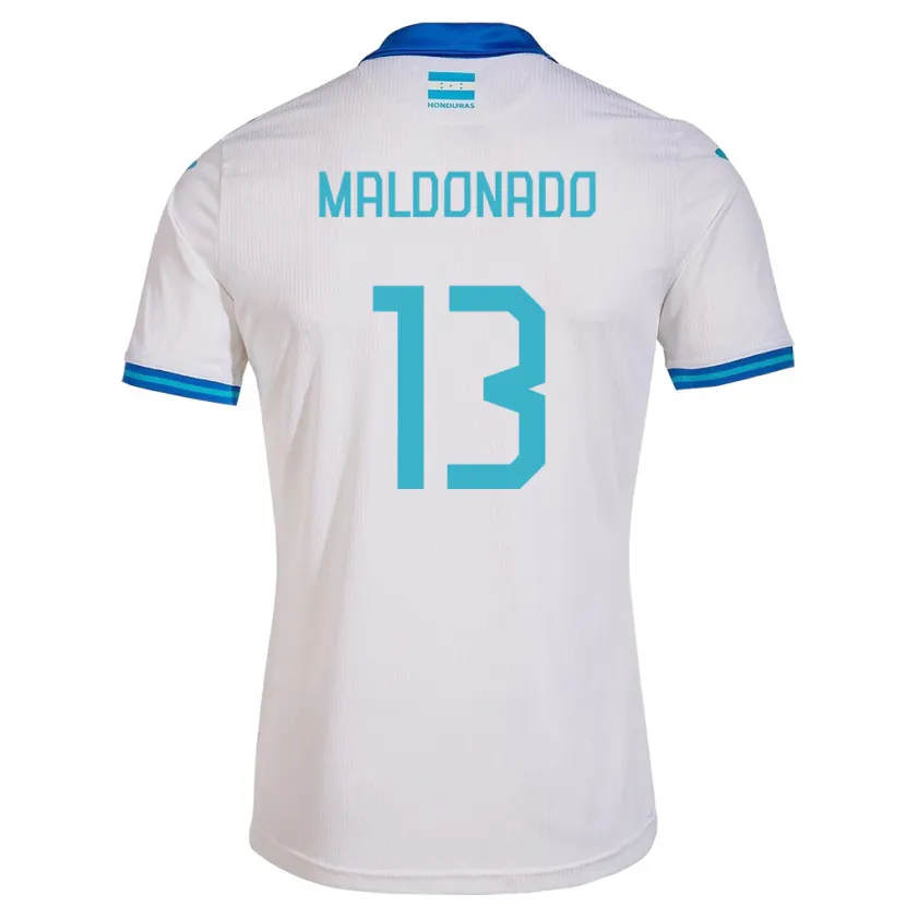 Danxen Uomo Maglia Honduras Edwin Maldonado #13 Bianco Kit Gara Home 24-26 Maglietta