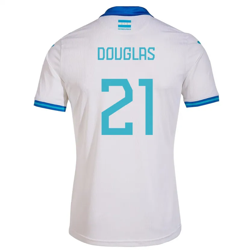 Danxen Uomo Maglia Honduras Douglas Martínez #21 Bianco Kit Gara Home 24-26 Maglietta