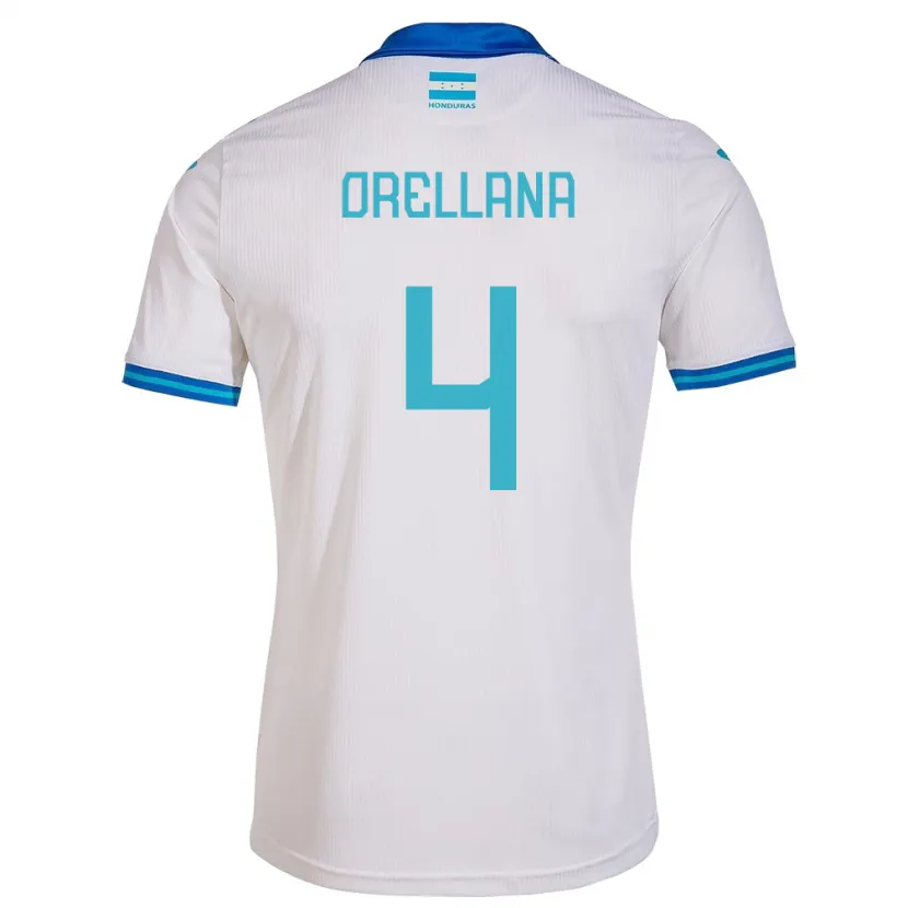 Danxen Uomo Maglia Honduras André Orellana #4 Bianco Kit Gara Home 24-26 Maglietta