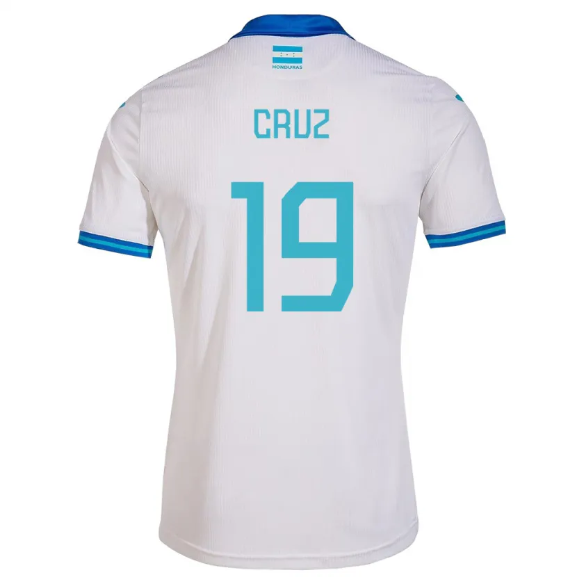 Danxen Uomo Maglia Honduras Russel Cruz #19 Bianco Kit Gara Home 24-26 Maglietta