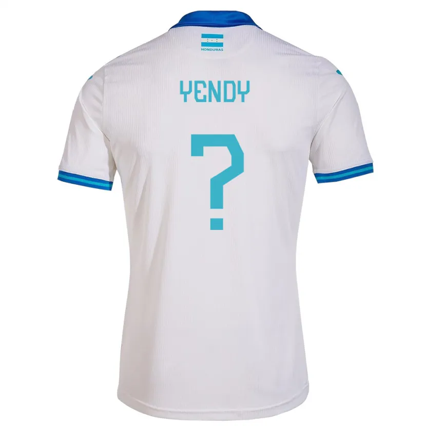 Danxen Uomo Maglia Honduras Yendy Martínez #0 Bianco Kit Gara Home 24-26 Maglietta