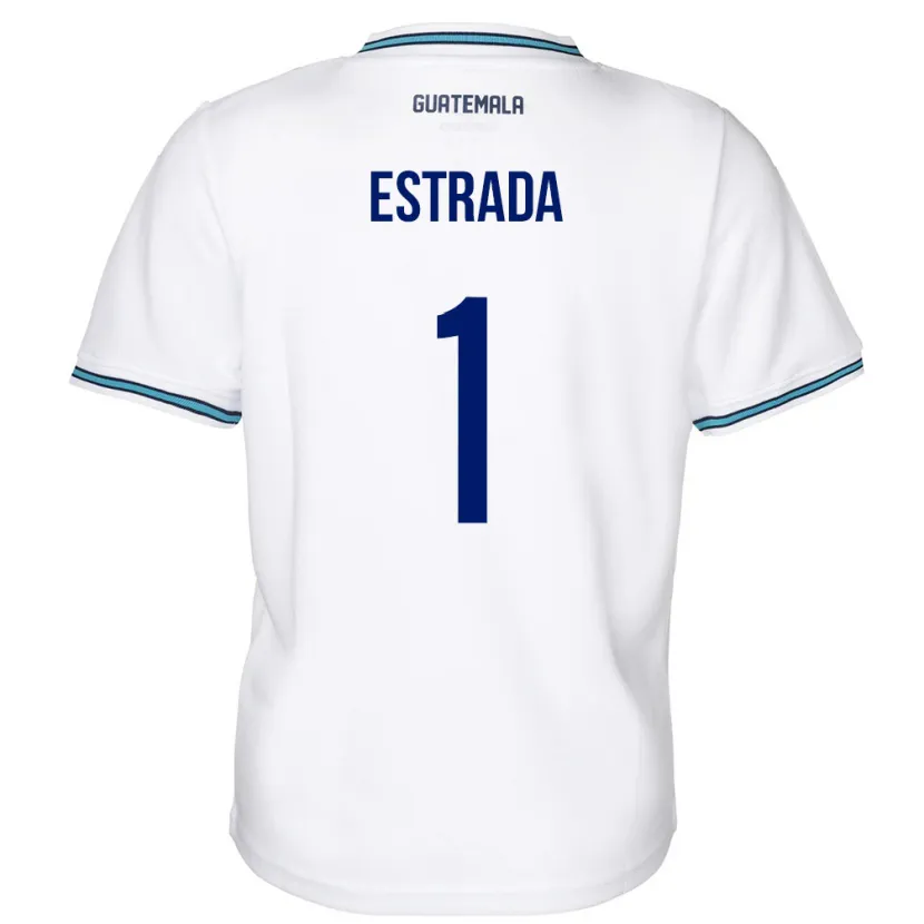 Danxen Uomo Maglia Guatemala Alexia Estrada #1 Bianco Kit Gara Home 24-26 Maglietta