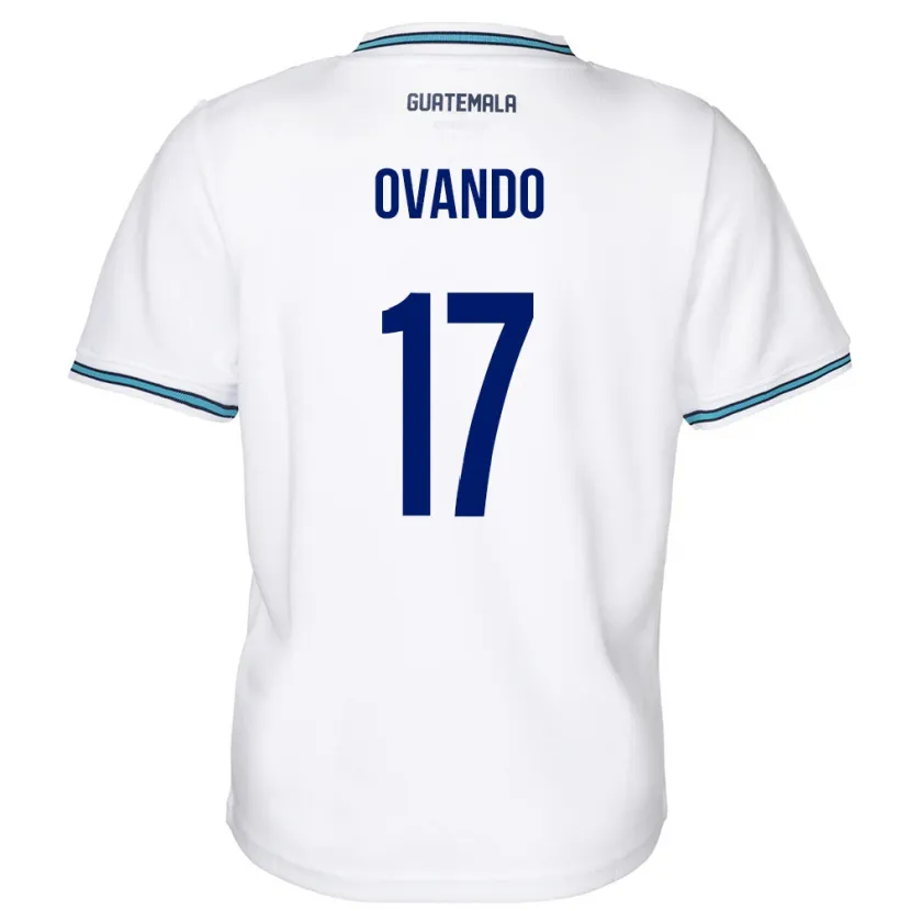 Danxen Uomo Maglia Guatemala Sandra Ovando #17 Bianco Kit Gara Home 24-26 Maglietta