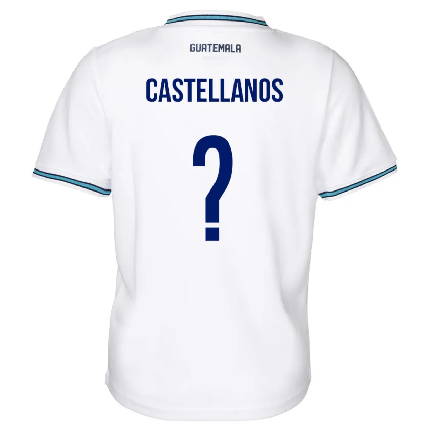 Danxen Uomo Maglia Guatemala Jezmin Castellanos #0 Bianco Kit Gara Home 24-26 Maglietta