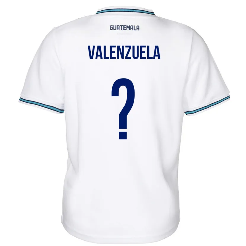 Danxen Uomo Maglia Guatemala Briana Valenzuela #0 Bianco Kit Gara Home 24-26 Maglietta