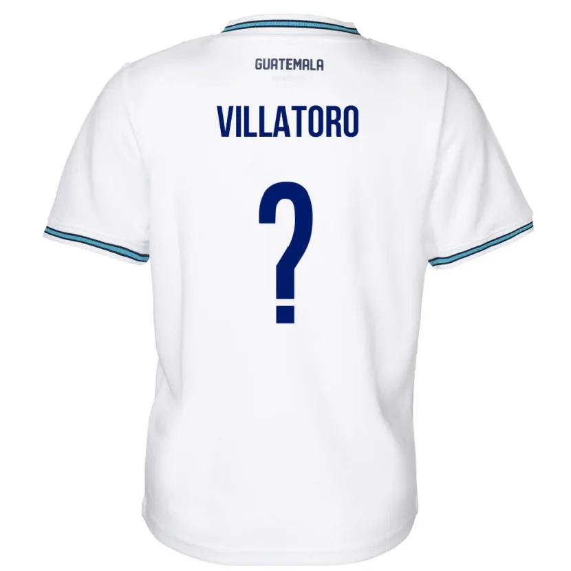 Danxen Uomo Maglia Guatemala Grace Villatoro #0 Bianco Kit Gara Home 24-26 Maglietta