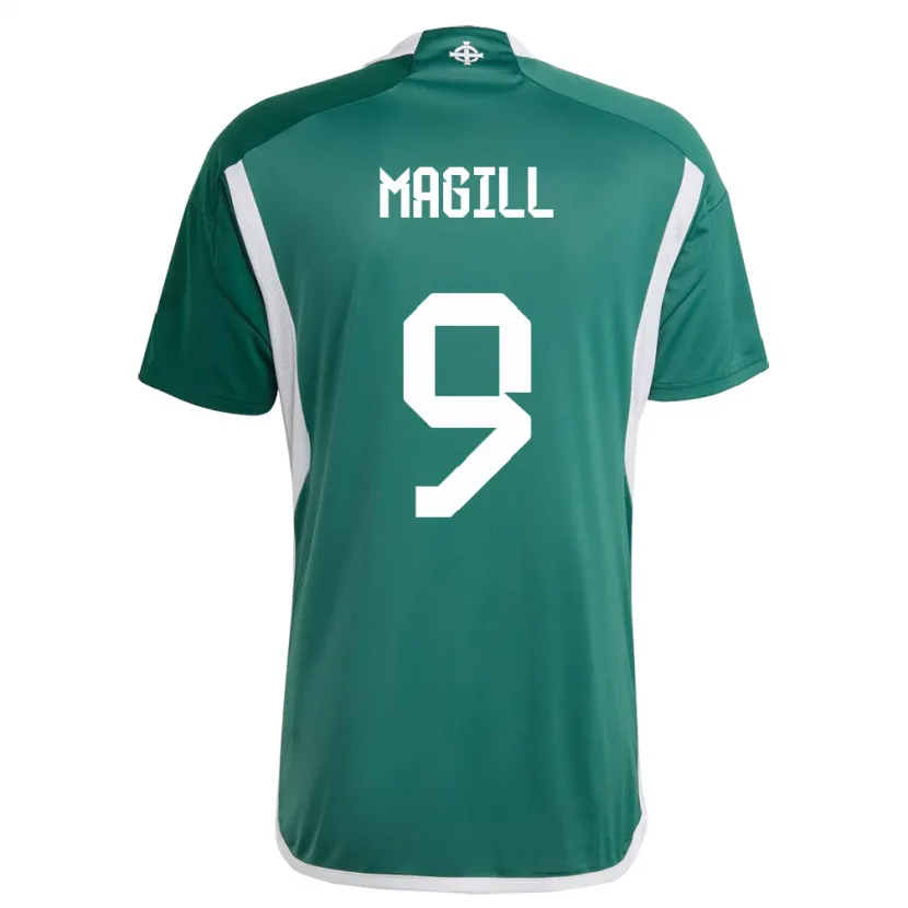 Danxen Uomo Maglia Irlanda Del Nord Simone Magill #9 Verde Kit Gara Home 24-26 Maglietta