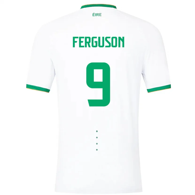 Danxen Uomo Maglia Irlanda Evan Ferguson #9 Bianco Kit Gara Away 24-26 Maglietta