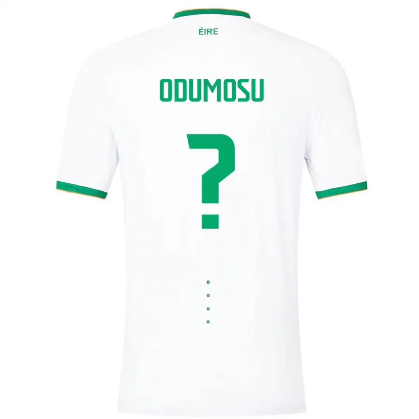 Danxen Uomo Maglia Irlanda David Odumosu #0 Bianco Kit Gara Away 24-26 Maglietta