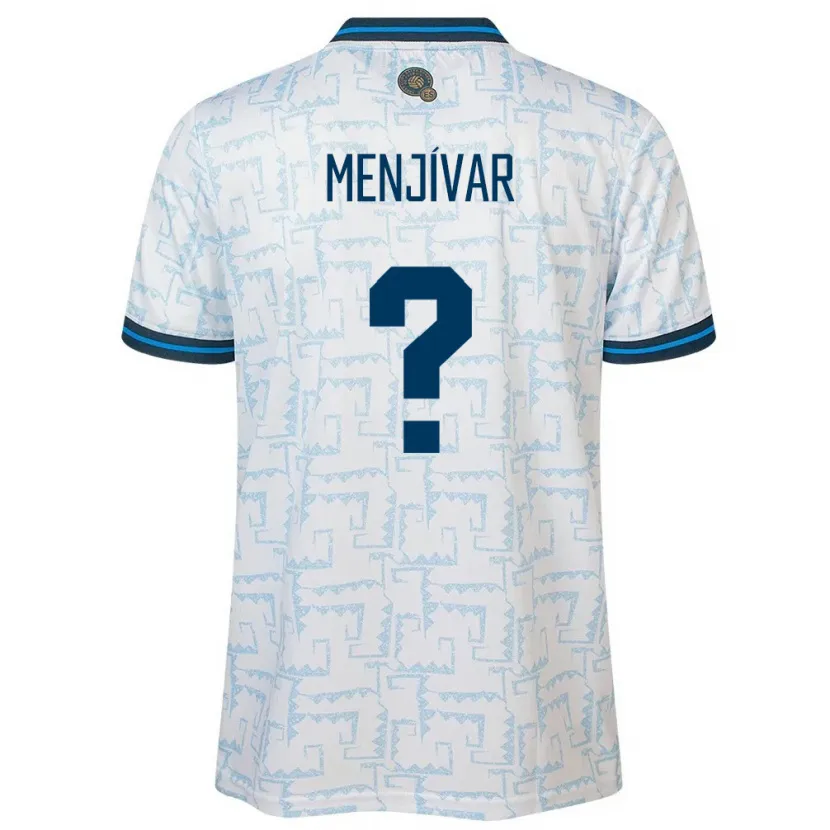 Danxen Uomo Maglia El Salvador Leonardo Menjívar #0 Bianco Kit Gara Away 24-26 Maglietta