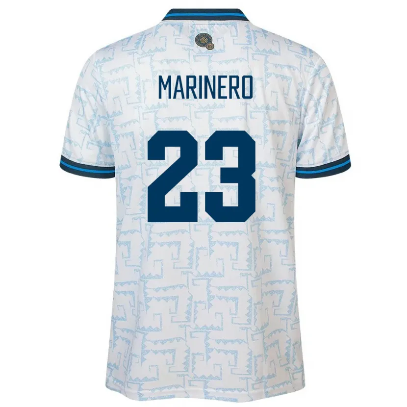 Danxen Uomo Maglia El Salvador Amber Marinero #23 Bianco Kit Gara Away 24-26 Maglietta