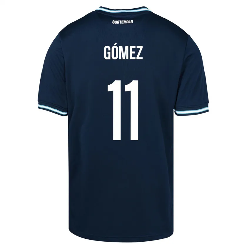 Danxen Uomo Maglia Guatemala Savianna Gómez #11 Blu Kit Gara Away 24-26 Maglietta
