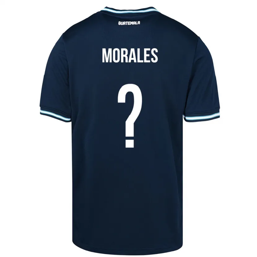 Danxen Uomo Maglia Guatemala Karla Morales #0 Blu Kit Gara Away 24-26 Maglietta
