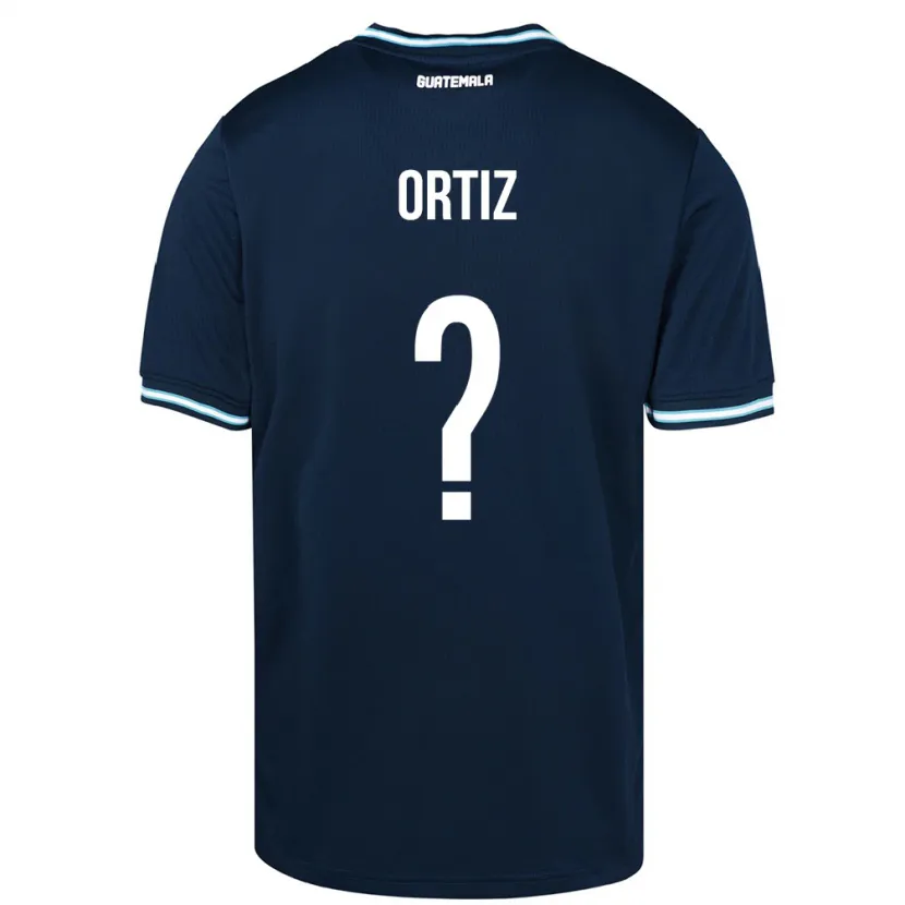 Danxen Uomo Maglia Guatemala Jenifer Ortiz #0 Blu Kit Gara Away 24-26 Maglietta