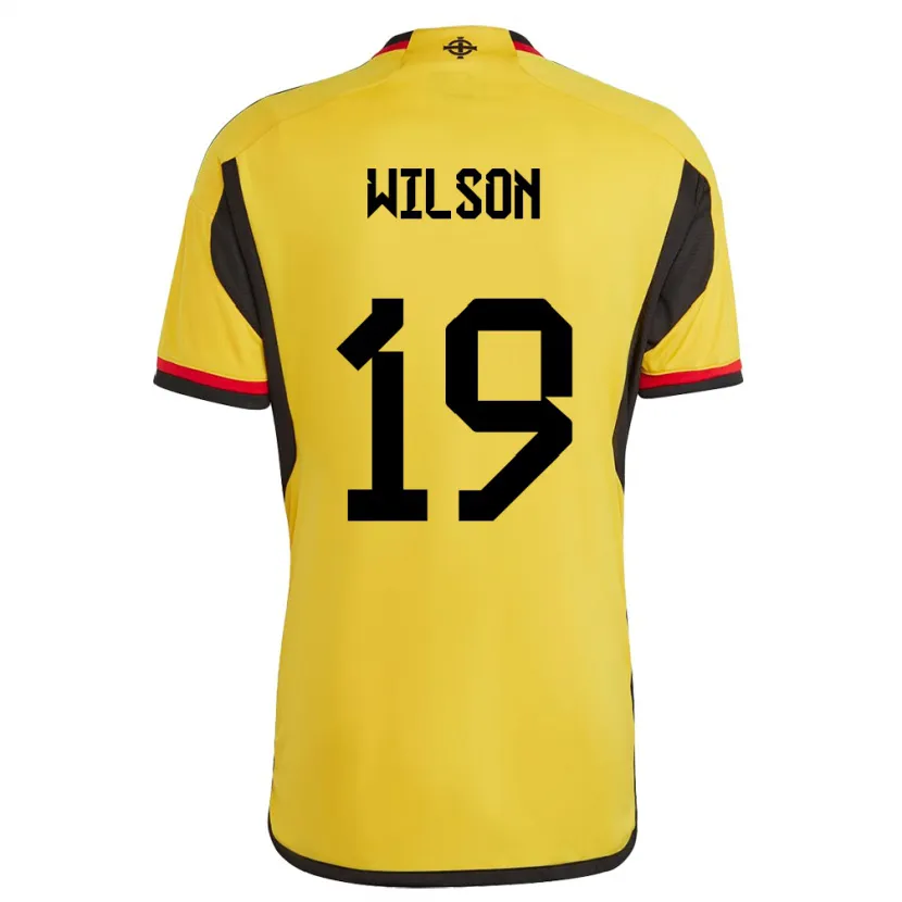 Danxen Uomo Maglia Irlanda Del Nord Emily Wilson #19 Bianco Kit Gara Away 24-26 Maglietta