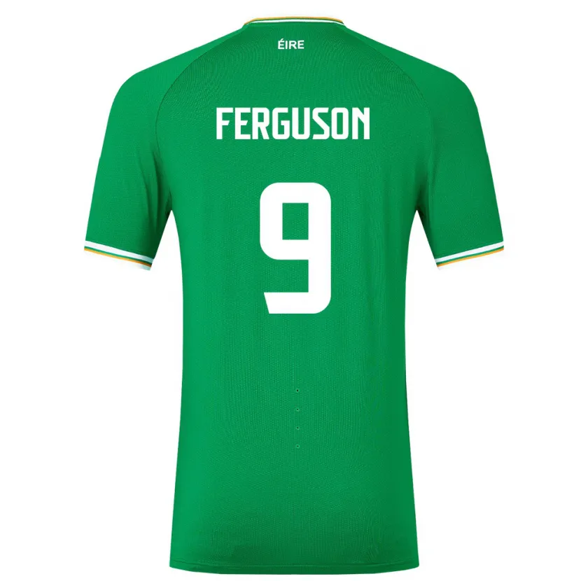 Danxen Donna Maglia Irlanda Evan Ferguson #9 Verde Kit Gara Home 24-26 Maglietta