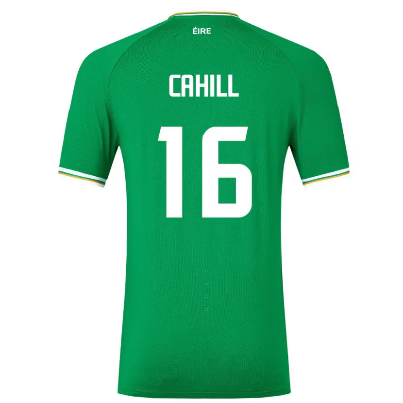 Danxen Donna Maglia Irlanda Killian Cahill #16 Verde Kit Gara Home 24-26 Maglietta