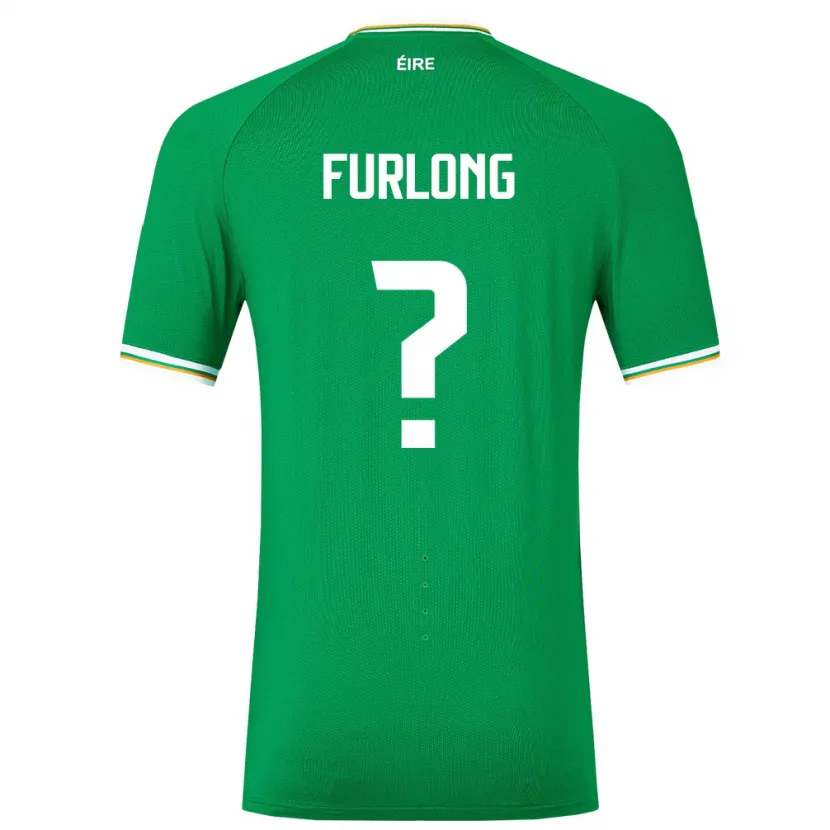 Danxen Donna Maglia Irlanda James Furlong #0 Verde Kit Gara Home 24-26 Maglietta