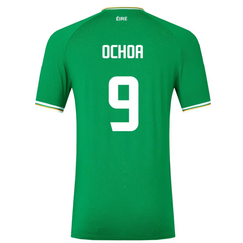 Danxen Donna Maglia Irlanda Aarón Ochoa #9 Verde Kit Gara Home 24-26 Maglietta