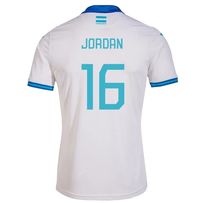 Danxen Donna Maglia Honduras Jordan García #16 Bianco Kit Gara Home 24-26 Maglietta