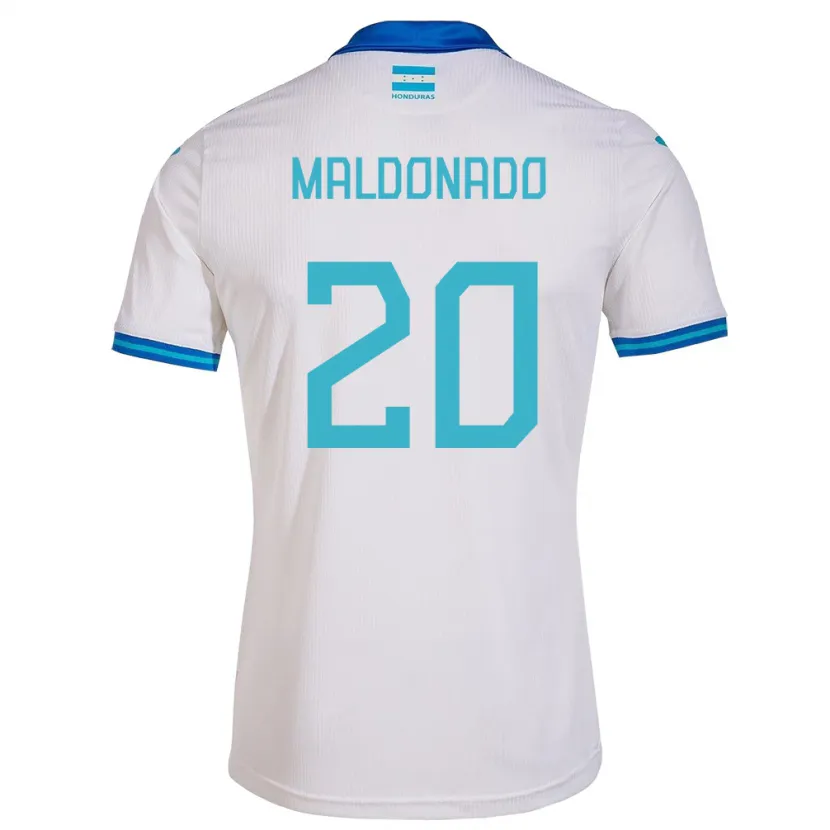 Danxen Donna Maglia Honduras Alessandro Maldonado #20 Bianco Kit Gara Home 24-26 Maglietta