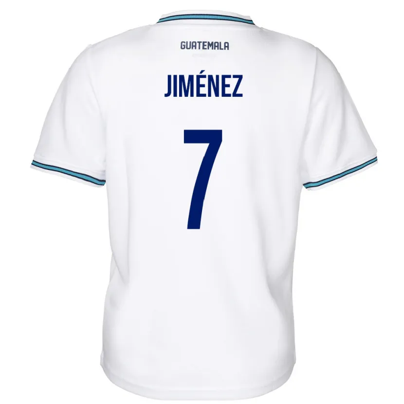 Danxen Donna Maglia Guatemala Cristian Jiménez #7 Bianco Kit Gara Home 24-26 Maglietta