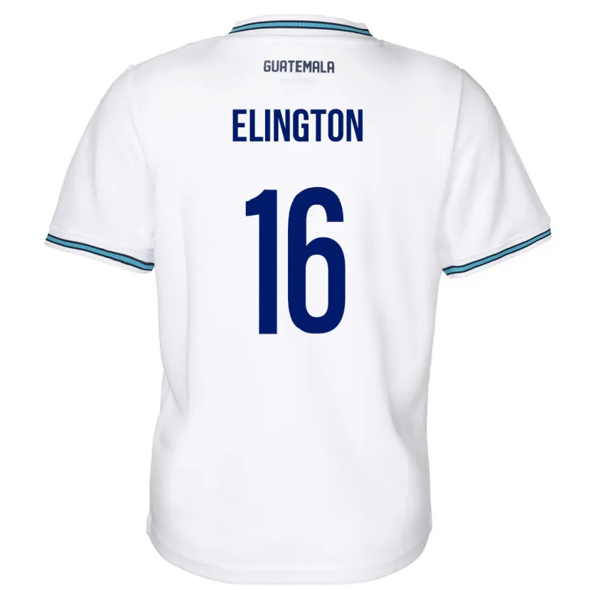 Danxen Donna Maglia Guatemala Elvi Elington #16 Bianco Kit Gara Home 24-26 Maglietta