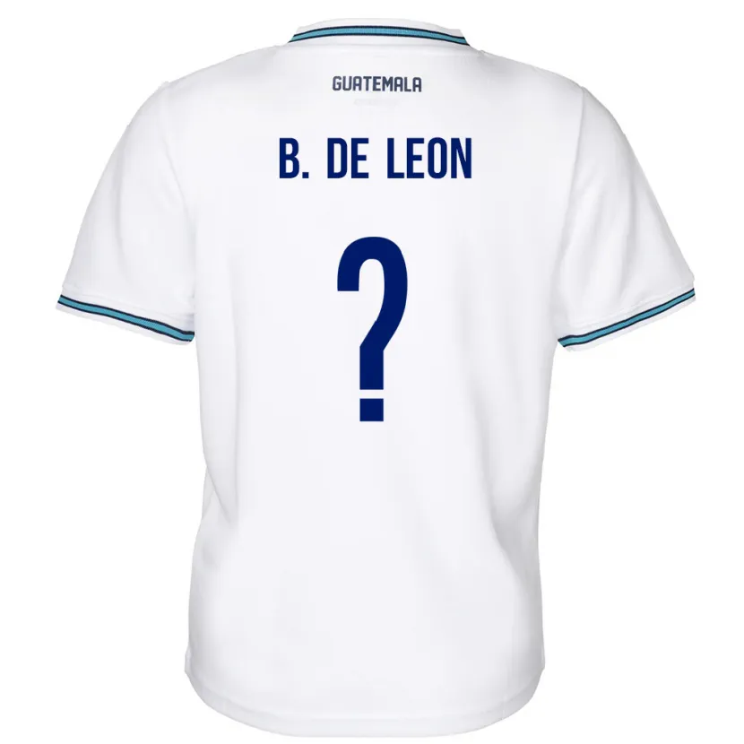 Danxen Donna Maglia Guatemala Brandon De Leon #0 Bianco Kit Gara Home 24-26 Maglietta
