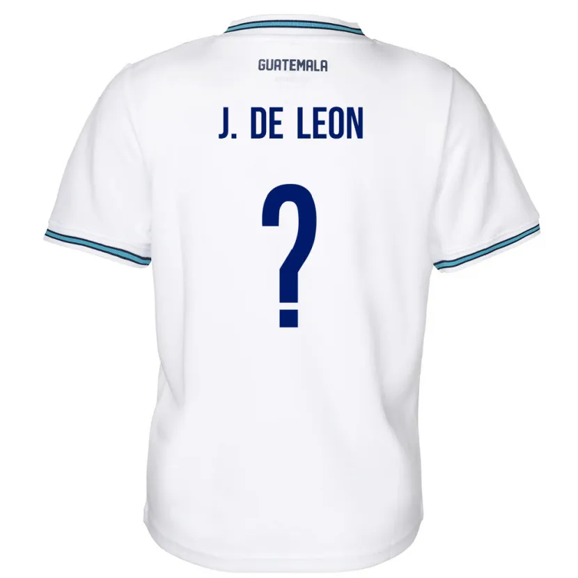 Danxen Donna Maglia Guatemala Jose De Leon #0 Bianco Kit Gara Home 24-26 Maglietta