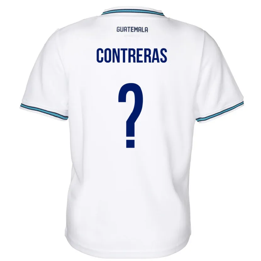 Danxen Donna Maglia Guatemala Betzael Contreras #0 Bianco Kit Gara Home 24-26 Maglietta
