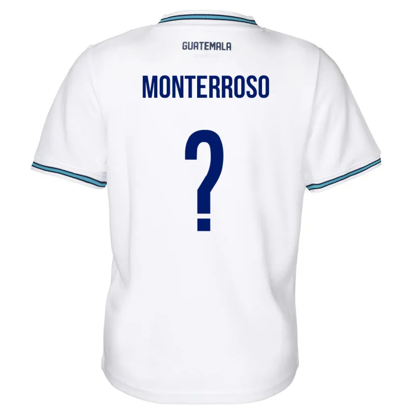Danxen Donna Maglia Guatemala María Monterroso #0 Bianco Kit Gara Home 24-26 Maglietta