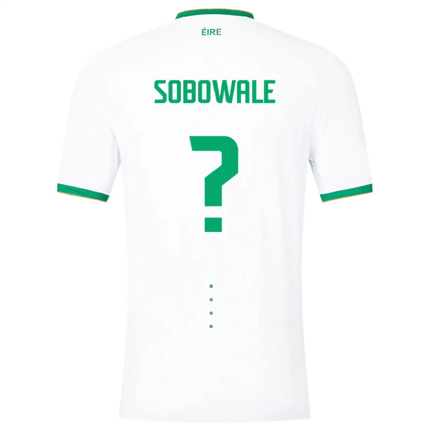 Danxen Donna Maglia Irlanda Timi Sobowale #0 Bianco Kit Gara Away 24-26 Maglietta